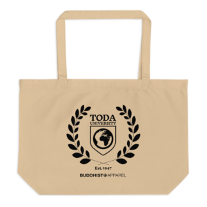 Toda University Large organic tote bag