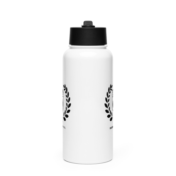 Toda University Stainless steel water bottle with a straw lid