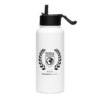 Toda University Stainless steel water bottle with a straw lid