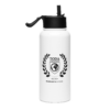 Toda University Stainless steel water bottle with a straw lid