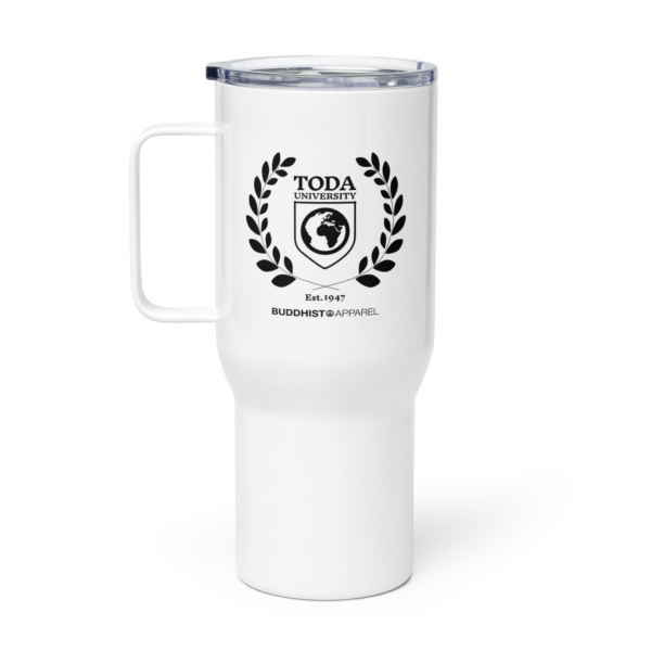 Toda University Travel mug with a handle