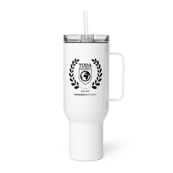 Toda University Travel mug with a handle